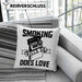 Smoking Kills So Does Love Kissen mit Füllung 40x40 Geschenk (Grau) Rosa Trendation