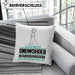 Snowshoer Geschenk Kissen mit Füllung 40x40 Ich Bin Snowshoer Aber Sag Doch Einfach Superheld Lustige Geschenkdiee für Snowshoer (Grau) Blau Trendation