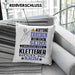 Kletterer Geschenk Kissen mit Füllung 40x40 Lustiger Spruch Erheben Sie Sich Der Kletterer Betritt den Raum (Grau) Blau Trendation