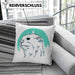 Otter Kissen mit Füllung 40x40 Geschenk Natur Otter-Liebhaber Geschenkidee Geburtstag (Grau) Grün Trendation
