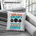 Boule Kissen mit Füllung 40x40 "Bin Ich Dran Dann Setz Dich Hin Und Genieße Die Show" Geschenk für Boule-Fans mit Spruch (Grau) Rosa Trendation