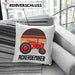 Ackerdemiker Kissen mit Füllung 40x40 Geschenk für Landwirt Geschenkidee Bauer Landwirtin Bauernhof Acker (Grau) Blau Trendation