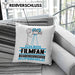Filmfan Geschenk Kissen mit Füllung 40x40 Ich Bin Filmfan Aber Sag Doch Einfach Superheld Lustige Geschenkdiee für Filmfan (Grau) Grün Trendation