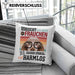 Cocker Spaniel Besitzerin Frauchen Kissen mit Füllung 40x40 Geschenk Lustiger Spruch Geschenkidee Vorsicht Vor Dem Frauchen (Grau) Rosa Trendation