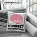 Entrepreneur Kissen mit Füllung 40x40 Entrepreneurship Geschenk Spruch Motivation Idee Mindset (Grau) Rosa Trendation