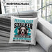 Border Collie Kissen mit Füllung 40x40 Geschenk Hundebesitzer Bordercollie Geschenkidee Kaffee-Kissen mit Füllung 40x40 Persönlicher Stalker (Grau) Blau Trendation