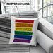 LGBTQ Kissen mit Füllung 40x40 Geschenk Schwule Lesben Geschenkidee The World Has Bigger Problems Gender Equality Häferl (Grau) Grün Trendation