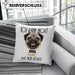 Mops Besitzer Kissen mit Füllung 40x40 Geschenk Lustiger Spruch Geschenkidee Ich Kann Nicht Mein Mops Hat Nein Gesagt (Grau) Grün Trendation