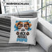 Jack Russell Papa Besitzer Kissen mit Füllung 40x40 Geschenk Lustiger Spruch Geschenkidee Jack Russell Liebhaber (Grau) Grün Trendation