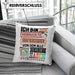 Grafikdesigner Kissen mit Füllung 40x40 Geschenk Spruch Lustig Geschenkidee für Grafikdesigner Geburtstag Ich Bin Der Verrückte Grafikdesigner (Grau) Blau Trendation