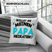 Heiratsantrag Kissen mit Füllung 40x40 Geschenk Lustiger Spruch Willst Du Meinen Papa Heiraten Geschenkidee Geburtstag (Grau) Grün Trendation