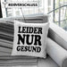 Ironie Kissen mit Füllung 40x40 Geschenk Spruch Gesunde Menschen Leider Nur Gesund Zyniker (Grau) Blau Trendation