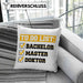 Doktortitel Bestanden Kissen mit Füllung 40x40 Geschenk To Do List (Grau) Blau Trendation