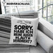 Lustiger Spruch Kissen mit Füllung 40x40 Sarkasmus Humor Sorry Habe Ich Meine Augen Laut Verdreht Kollegin Geschenkidee (Grau) Blau Trendation