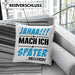 Jahaa Mache Ich Später Vielleicht Kissen mit Füllung 40x40 Geschenk Lustiger Spruch (Grau) Grau Trendation