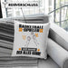 Basketballspieler Kissen mit Füllung 40x40 Geschenk für Basketballspieler Der Mann Der Alles Kann Geschenkidee zum Geburtstag (Grau) Blau Trendation