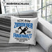 Lustige Kissen mit Füllung 40x40 Geschenk Zimmerer Spruch Geschenkidee (Grau) Blau Trendation