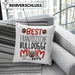 Französische Bulldogge Mom Besitzerin Kissen mit Füllung 40x40 Geschenk Lustiger Spruch Geschenkidee Besitzerin Französische Bulldogge Mama (Grau) Grün Trendation