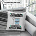 Aquarium-Enthusiast Kissen mit Füllung 40x40 Geschenk für Aquarium-Enthusiast Der Mann Der Alles Kann Geschenkidee zum Geburtstag (Grau) Blau Trendation