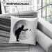 Boule Kissen mit Füllung 40x40 Geschenk Boule-Spieler Geschenkidee Grafik Mond Boule (Grau) Grün Trendation