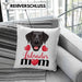 Labrador Besitzer Mom Mama Kissen mit Füllung 40x40 Geschenk Lustiger Spruch Geschenkidee Labrador Besitzerin (Grau) Grün Trendation