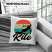 Kitesurfing Kissen mit Füllung 40x40 Geschenk für Kitesurfer Geschenkidee Vintage Grafik (Grau) Grau Trendation
