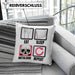 Eat Sleep Metalcore Repeat Kissen mit Füllung 40x40 Geschenk Musik Metal Heavy Kopf (Grau) Blau Trendation