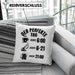 Baustelle Kissen mit Füllung 40x40 Geschenk Der Perfekte Tag Bauarbeiter Geschenkidee für Männer Baggerfahrer Bagger Baggerführer (Grau) Blau Trendation