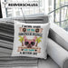 Französische Bulldogge Besitzer Kissen mit Füllung 40x40 Geschenk Lustiger Spruch Geschenkidee I Work Hard So My Französische Bulldogge Can Have A Better Life (Grau) Grün Trendation