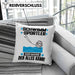Schwimmsportler Kissen mit Füllung 40x40 Geschenk für Schwimmsportler Der Mann Der Alles Kann Geschenkidee zum Geburtstag (Grau) Grau Trendation