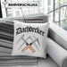 Dachdecker Geschenke Kissen mit Füllung 40x40 Lustig Mann Männer Zubehör Geschenkidee Dachdecker-Meister (Grau) Blau Trendation