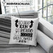 So Sieht Ein Richtig Cooler Halbschwager Aus Geschenk Kissen mit Füllung 40x40 Lustiger Spruch Geschenkidee (Grau) Blau Trendation