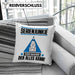 Serienjunkie Kissen mit Füllung 40x40 Geschenk für Serienjunkie Der Mann Der Alles Kann Geschenkidee zum Geburtstag (Grau) Grau Trendation