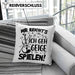 Geigenspieler Geschenk Kissen mit Füllung 40x40 Geigenspielerin Geigen Spruch Mir Reichts Ich Geh Geige Spielen (Grau) Rosa Trendation