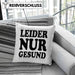 Ironie Kissen mit Füllung 40x40 Geschenk Spruch Gesunde Menschen Leider Nur Gesund Zyniker (Grau) Grün Trendation