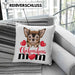 Chihuhahua Mom Mama Besitzer Kissen mit Füllung 40x40 Geschenkidee Frauchen Herrchen (Grau) Blau Trendation