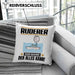 Ruderer Kissen mit Füllung 40x40 Geschenk für Ruderer Der Mann Der Alles Kann Geschenkidee zum Geburtstag (Grau) Blau Trendation