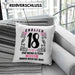 18er Geburtstag Kissen mit Füllung 40x40 Geschenk Mädchen Jungen Geschenkidee Lustig Spruch 18 Geschenke Geschenkideen zum 18 Bday 18. (Grau) Blau Trendation