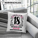 18er Geburtstag Kissen mit Füllung 40x40 Geschenk Mädchen Jungen Geschenkidee Lustig Spruch 18 Geschenke Geschenkideen zum 18 Bday 18. (Grau) Grau Trendation