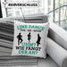 Lustige Line Dance Kissen mit Füllung 40x40 - Tolles Geschenk für Line Dance Enthusiasten (Grau) Blau Trendation