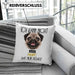 Mops Besitzer Kissen mit Füllung 40x40 Geschenk Lustiger Spruch Geschenkidee Ich Kann Nicht Mein Mops Hat Nein Gesagt (Grau) Blau Trendation