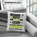 Leser Geschenk Kissen mit Füllung 40x40 Lustige Geschenkidee für Leser Geburtstag Niemand Ist Perfekt Aber Als Leser Ist Man Nah Dran (Grau) Grün Trendation
