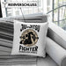 Jiu Jitsu Kissen mit Füllung 40x40 Geschenk für Kampfsportler Geschenkidee Technik über Stärke Spruch (Grau) Grün Trendation