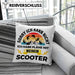Scooter Roller Fahrer Geschenk Kissen mit Füllung 40x40 Scooterfahrer Geschenkidee Scooting Geschenkidee Jungs Profi Scooterfahrer Pro Grafik Stunts (Grau) Grün Trendation