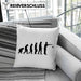 Boule Kissen mit Füllung 40x40 Geschenk Boule-Spieler Geschenkidee Spruch Evolution Boule (Grau) Grau Trendation