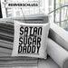 Satan Is My Sugar Daddy Geschenk Kissen mit Füllung 40x40 Satanisten (Grau) Rosa Trendation