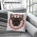 Boxer Hunde Kissen mit Füllung 40x40 Geschenk Hundebesitzerin Boxer Frauchen Herrchen Geschenkidee Kaffee-Kissen mit Füllung 40x40 Limited Edition (Grau) Grün Trendation