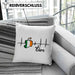 Irland Kissen mit Füllung 40x40 "Herzschlag Eire" Geschenk für Irland-Fans (Grau) Blau Trendation