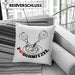 Schnitzel-Kissen mit Füllung 40x40 Geschenk für Schnitzel-Liebhaber (Grau) Grün Trendation