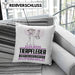 Tierpfleger Geschenk Kissen mit Füllung 40x40 Ich Bin Tierpfleger Aber Sag Doch Einfach Superheld Lustige Geschenkdiee für Tierpfleger (Grau) Rosa Trendation